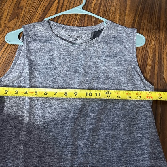 Athleta Gray Boxy Muscle Tee Relaxed Fit - Picture 7 of 8
